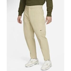 Nike Sportswear Style Essentials Mens Utility Pants Sz 34 Khaki Beige DM6681-250